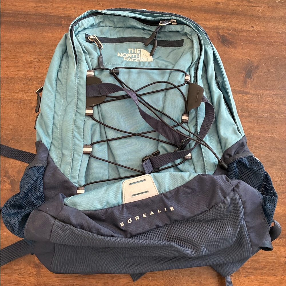 The North Face Backpack Borealis Blue Laptop Sleeve